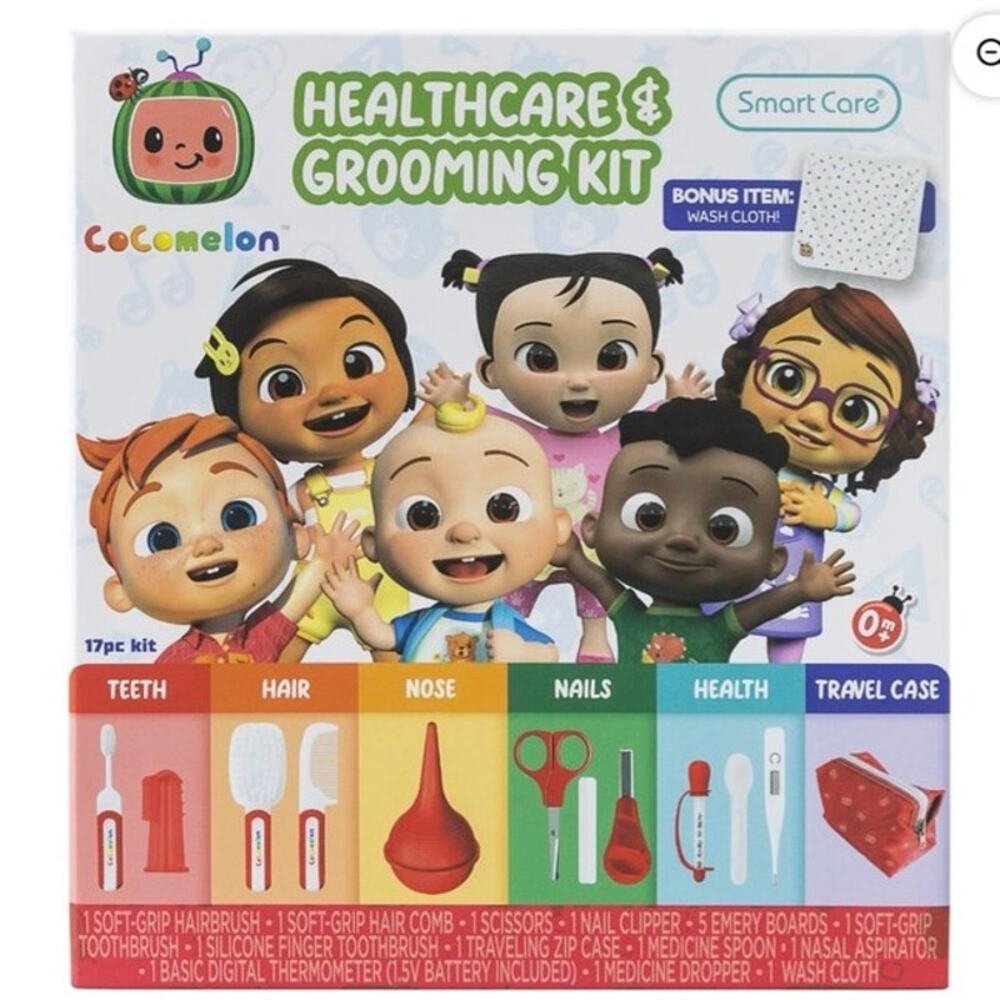 Smart Care Cocomelon Health Grooming Kit Toddler baby 17 Piece Kit New gift set